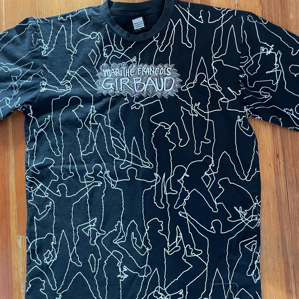 Marithe Francois Girbaud Black and White Silhouette Tee